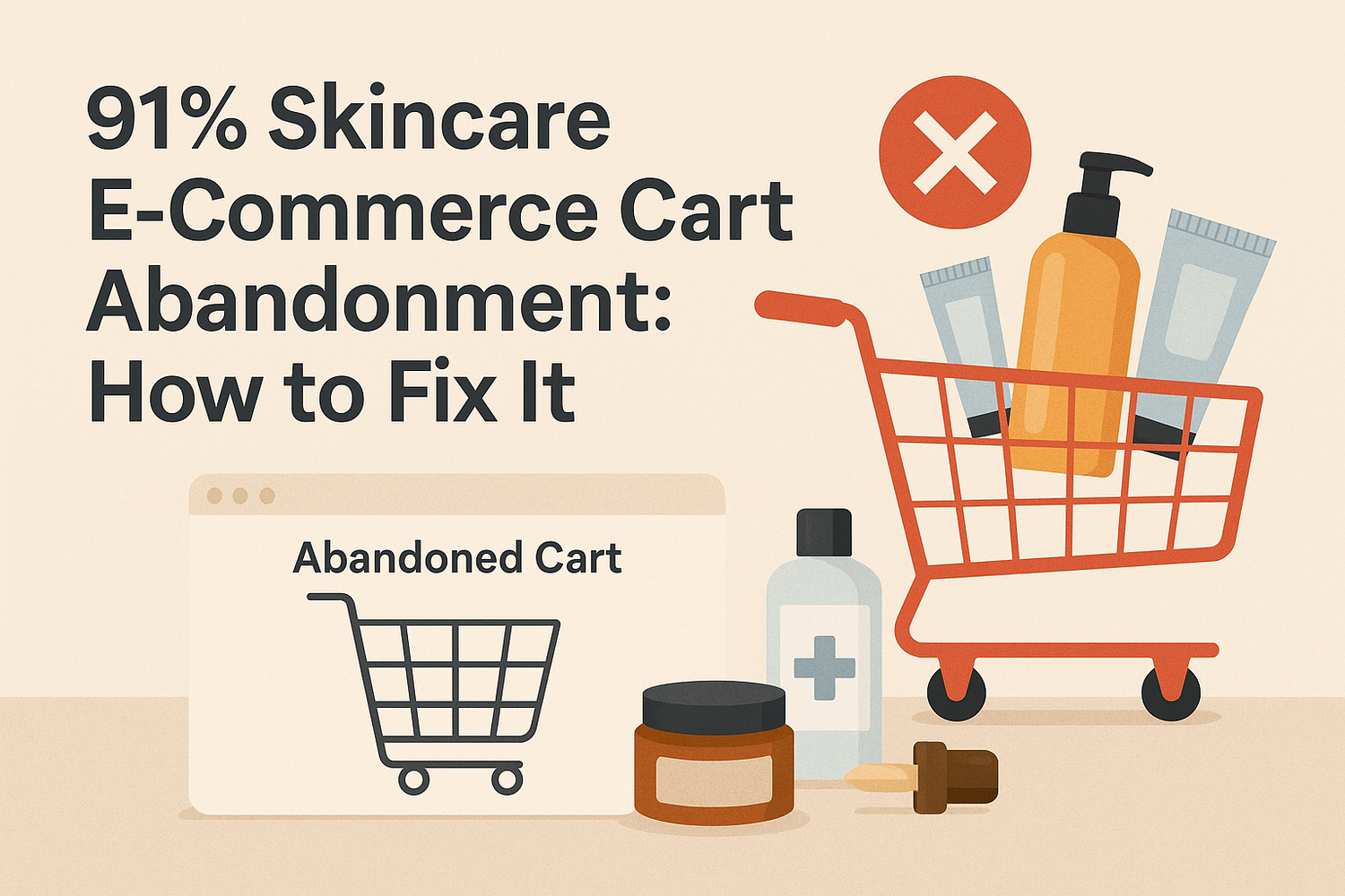 91% Skincare E-Commerce Cart Abandonment How to Fix It