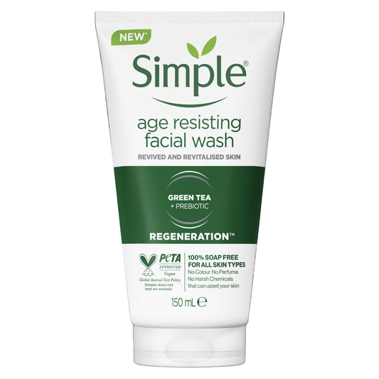 Simple age resisting facial wash
