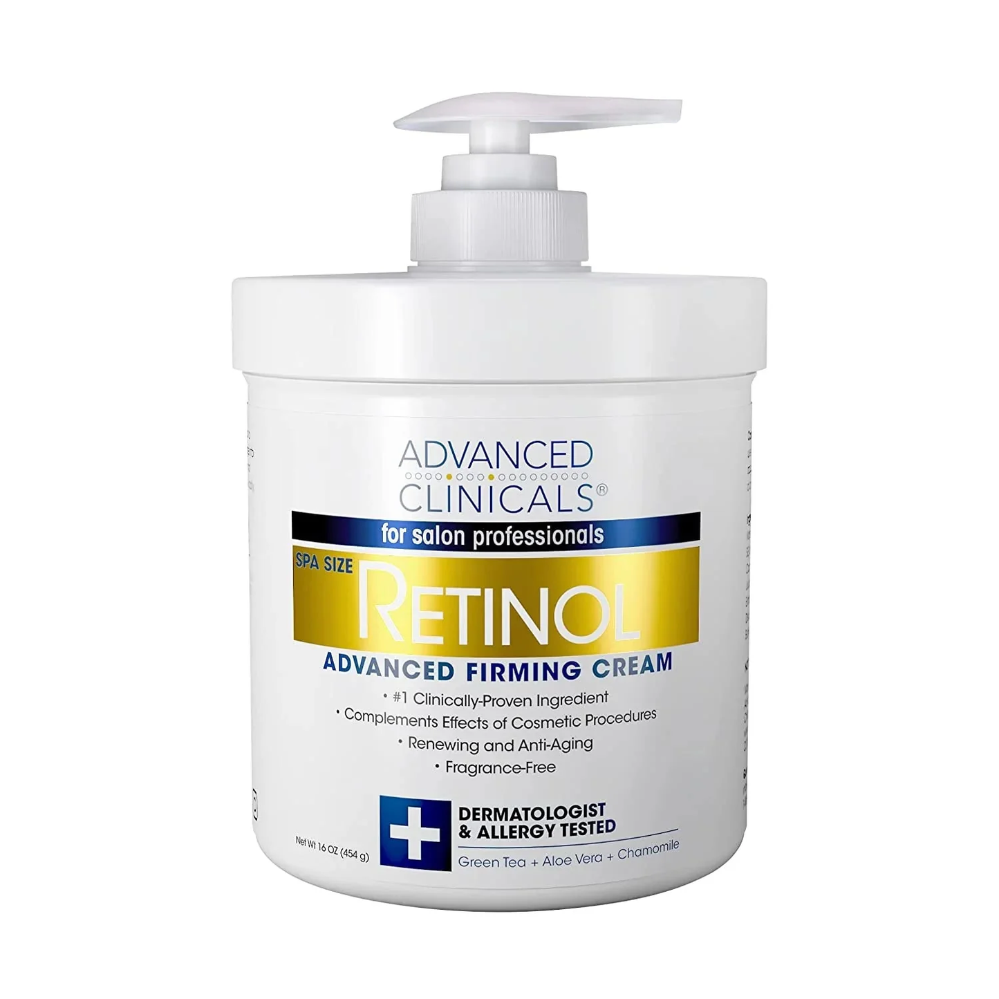 Advanced Clinicals Retinol Firming Cream 454g