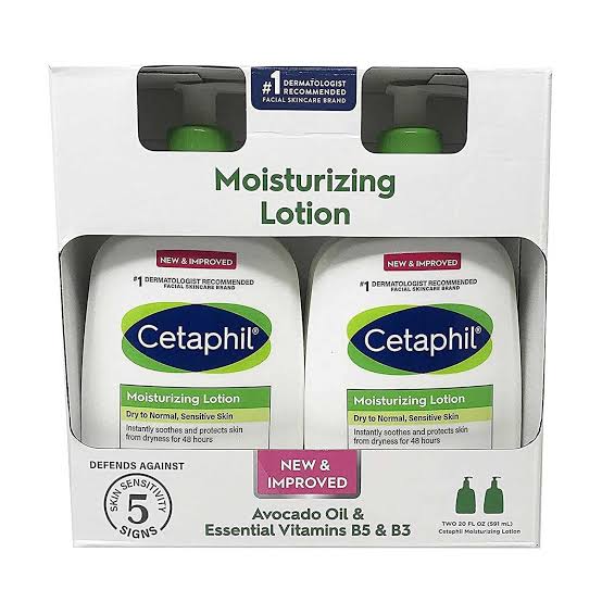 Moisturizing lotion avocado oil essential vitamins B5 & B3