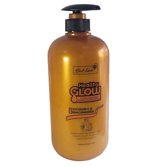 Healthy glow ultra lightening scrub + shower cream