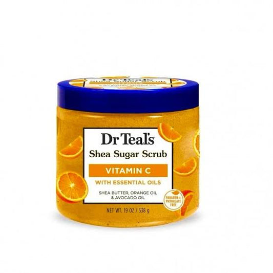 Dr Teals shea sugar scrub citrus essential oils with vitamin C