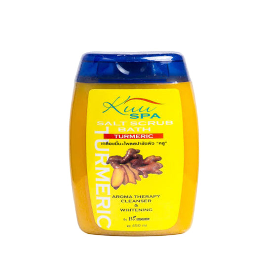 Kuu spa salt scrub bath turmeric