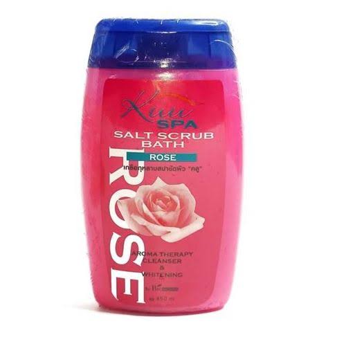 Kuu spa salt scrub bath rose