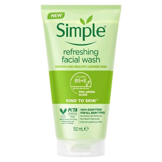 Simple refreshing facial wash