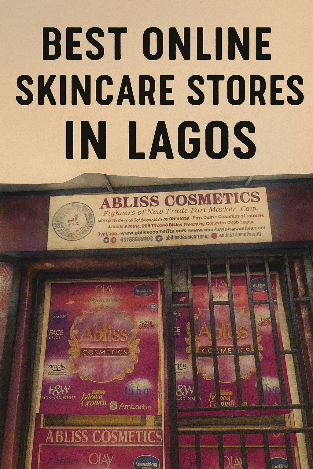 Best Online Skincare Stores in Lagos